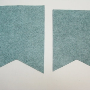 Die Cut Felt Banner OR Pockets OR Pennant Wool Blend Felt for Garland/Bases-U Choose Color/Quantity-National Nonwoven Colors
