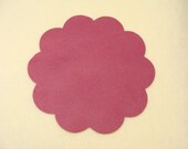 Die Cut 7-1 2 quot Round Scallop Edge Circle Wool Felt Blend Fabric -U Choose Color Quantity