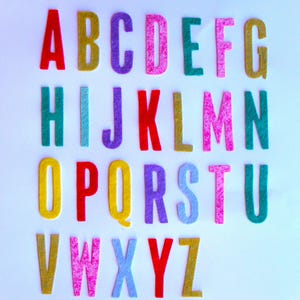 Felt Letters: 2" Die Cut Capital A-Z, U-Choose Color