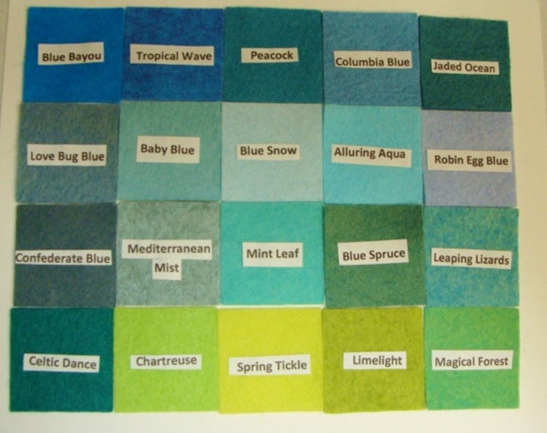 Wool Blend Felt Yardage HALF Yard Piece 18 Long x Etsy