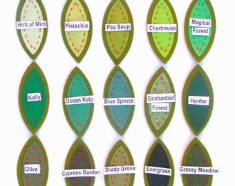 Layering Felt Leaves Die Cut Precut Wool Blend Felt 3.5" Crafting Leaves