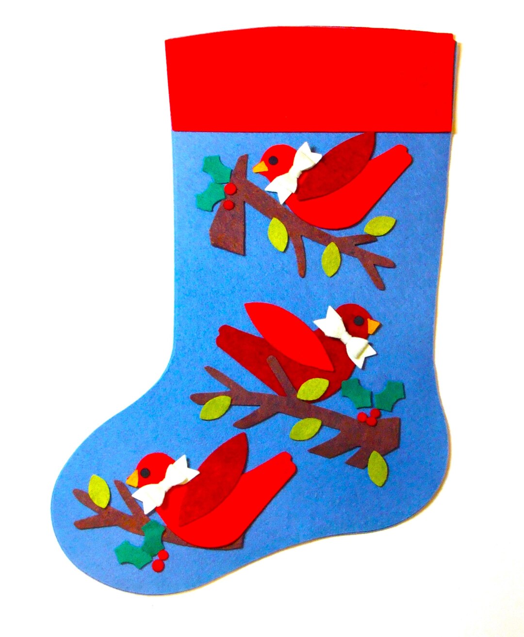 Christmas Stocking Die Cut precut Kit Wool Blend Felt Pieces Etsy