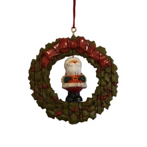 Vintage Christmas Ornament Hallmark Specialty Single Decorative Ornament Twirl Abouts Santa Clause Ornament - Tree Trimmer Collection