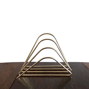 Vintage Mid Century Mail Sorter Metal Rack - Mid Century Decor Atomic Design - Mail Storage or Letter Sorter - Office Decor