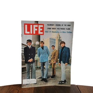 Vintage Life Magazine &quot;Revolution in Men&#39;s Fashion&quot; Plus Many Articles and Mid Century Advertising  - May 13 1966