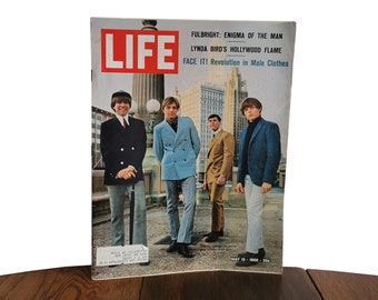 Vintage Life Magazine "Revolution in Men's Fashion" Plus Many Articles and Mid Century Advertising  - May 13 1966