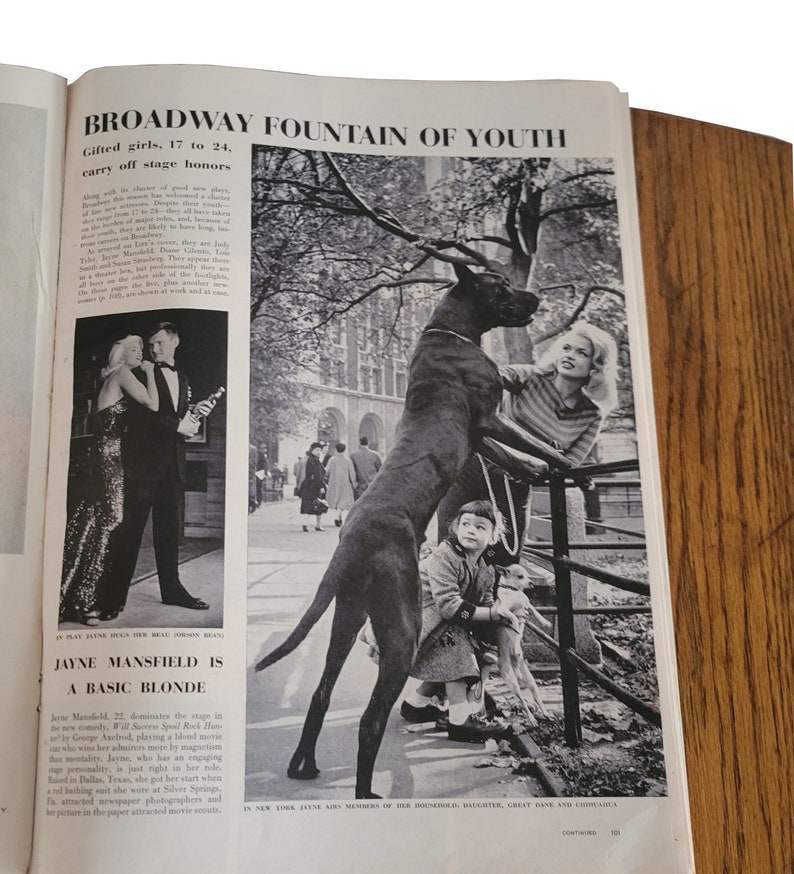 Vintage Life Magazine Broadway Acting Stars Plus Many Political Articles and More Plus 1950s Advertising November 21 1955 image 2