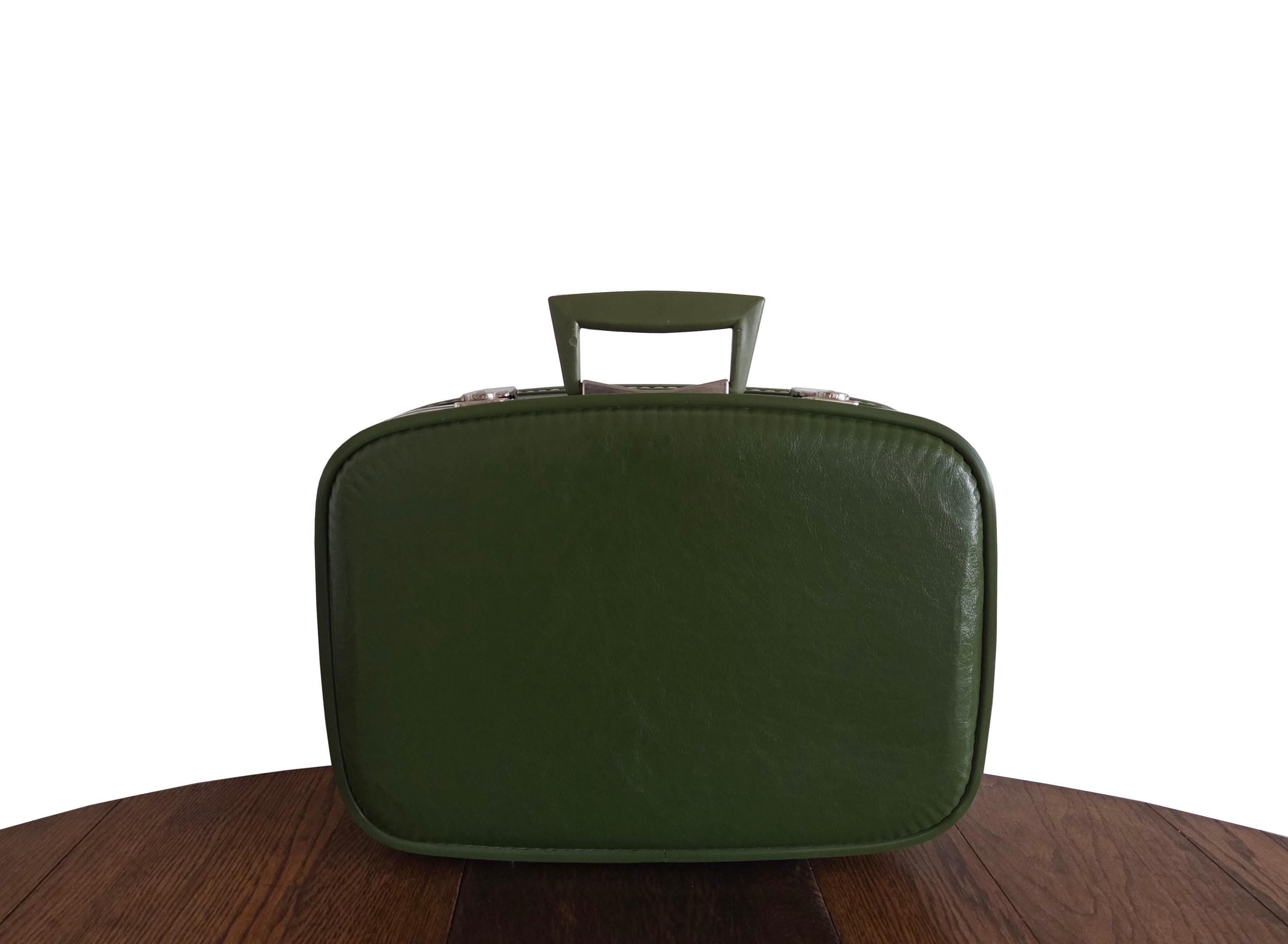 Vintage Luggage Green Set - Etsy