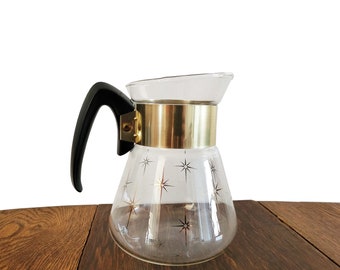Vintage Corningware Carafe 4 Cup Mid Century Coffee Maker - Mid Century Modern Kitchen - Atomic Design