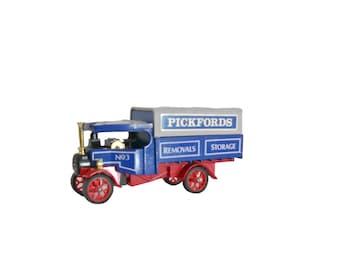 Vintage Matchbox Model Car Toy Models of Yesteryear Y-27  Pickfords 1922 Foden Steam Lorry Wagon Delivery Truck - 1984