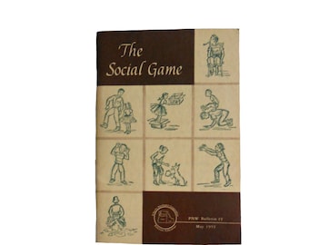 Vintage Booklet Games Children - 1957 - Collection of Games with Illustrations - Prepared by 4-H Leaders