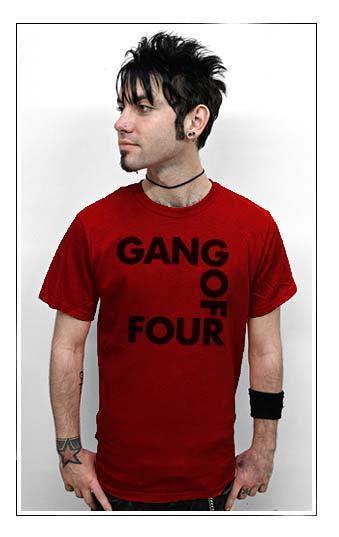 T-shirt Coton Gang Of Four Tournée Collection - Taille Réelle TS365 - Noir XL