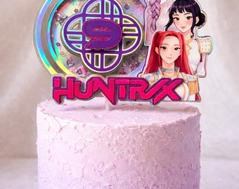 personalised Kpop Demon Hunters Cake Topper