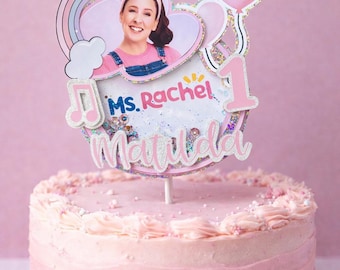 PERSONALISED Ms Rachel Shaker Cake Topper /Cake Decoration Birthday Party