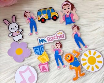 Ms Rachel inspried card cupcake toppers with or without sticks