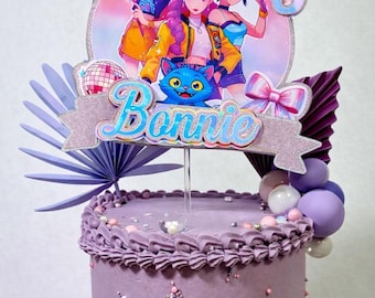 personalised 3D Kpop Demon Hunters Cake Topper