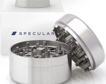 Stainless Steel Herb Grinder 2.5 Inch 3 Piece Threadless Design