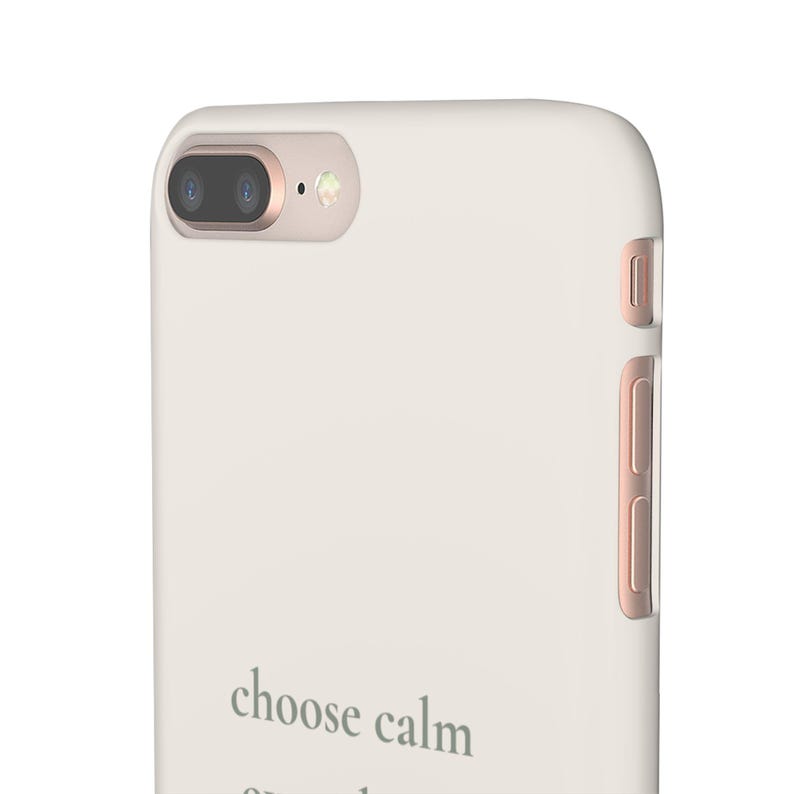 Choose Calm Over Chaos Phone Case, Minimal Beige iPhone Case | Soft Aesthetic Quote Case, Neutral Calm Cover image 16
