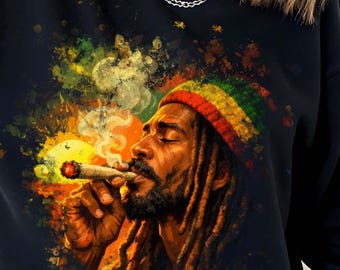 Rasta Man akvarell, Black History PNG, I Am Black History PNG, Black History Month, Juneteenth PNG, Afrikansk USA-kultur, Digital nedladdning