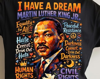 Martin Luther King PNG, Civil Rights Leader PNG, MLK Day Sublimation Human Rights Justice Unity Design, Black History Month Digital Download