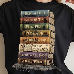 Black History Books PNG, Dream Like Martin Quote Design, Black History Month PNG, Afrocentric Shirt Graphic, African, Digital Download
