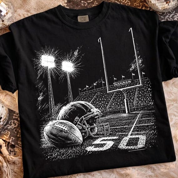 Retro Football PNG, High School Football PNG, Black White Football Png, Game Day PNG, Football Season Png, Touchdown Png, Digital Download