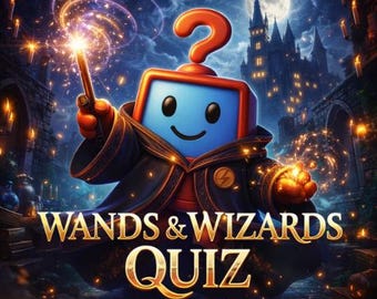Wands + Wizards Quiz Pack - UK Trivia Game (Printable & Digital Download)