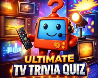 Ultimate TV Trivia Quiz Pack - UK Trivia Game (Printable & Digital Download)
