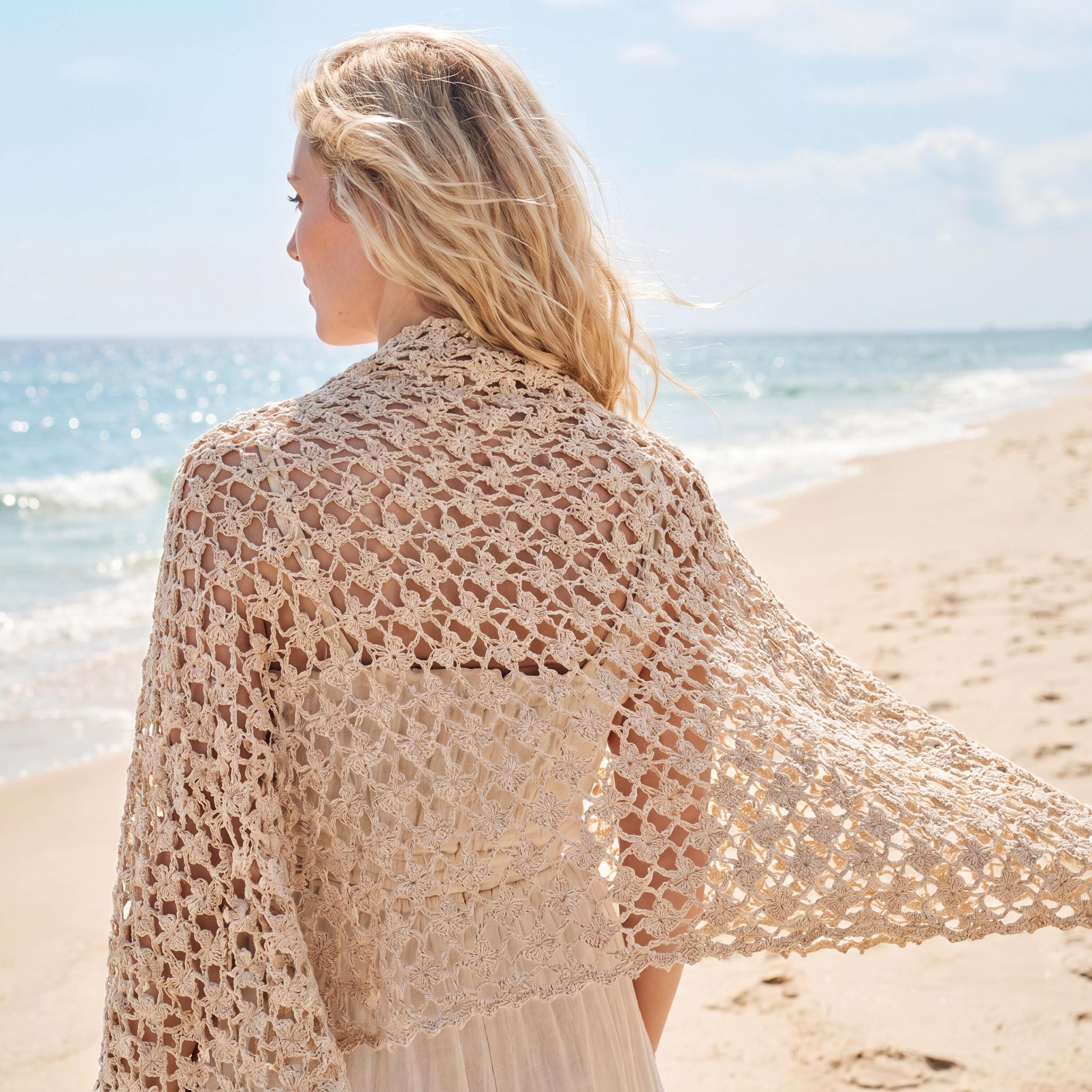 39 Lace Shawl Crochet Patterns for Elegant Wraps, Gifts, and Special-Occasion Layers 3 Petal Trellis Crochet Lace Shawl