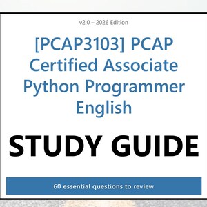 PCAP Python Programming Practice Guide PDF - English, 60 Questions