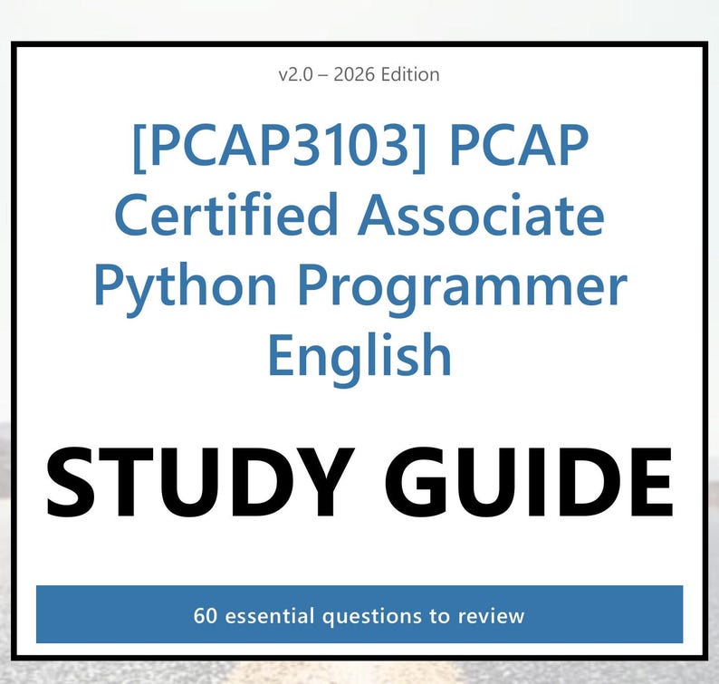 PCAP Python-programmeerhandleiding (PDF) - Engels, 60 vragen afbeelding 1