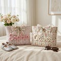 Personalized Reader Gift, Multi-Use Protective Sleeve for Books & Laptop, Embroidered Book Protector, Vintage Floral Book Pouch, Book Lover