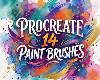 Paquete de 14 pinceles Procreate, pinceles de textura, pinceles realistas para óleo, acrílico y empastools, kit de pintura y pinceles artísticos para iPad Procreate.