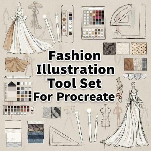 Procreate Fashion Illustration Brush Set | Ultimate Fashion Design ...