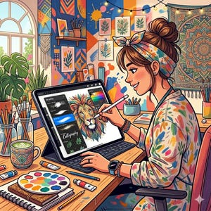 Procreate用グラフィックイラストブラシパック、ざらざらした質感のブラシ、ペイント用レトロインカー＆シェーダー、テクスチャ付きグラフィックアートツールキット 画像 4