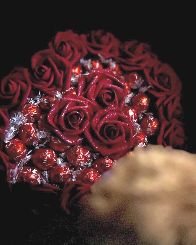 Luxury Chocolate Bouquet – Ferrero Rocher & Lindt, Elegant Gift Box image 2