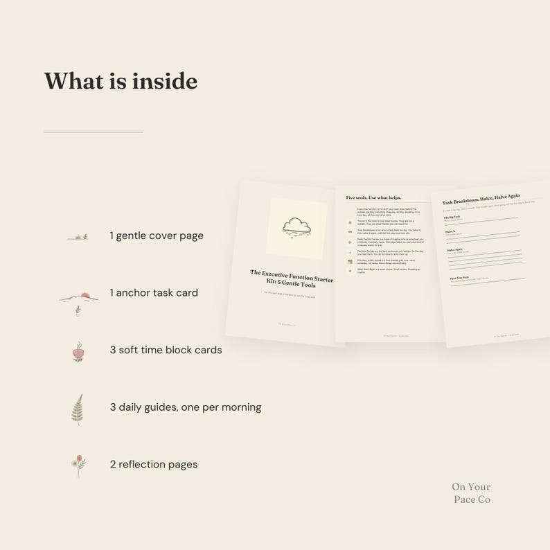 ADHD Executive Function Kit, GoodNotes iPad Planner Bundle, Undated ...