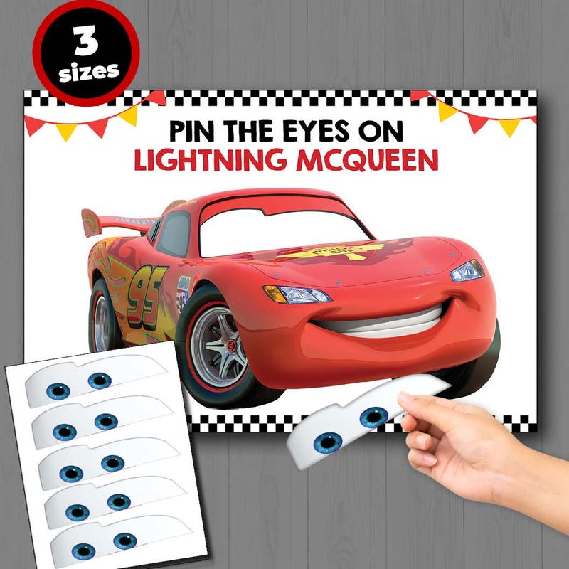 Lightning mcqueen eyes printable Etsy México