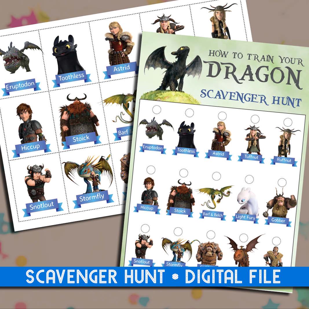 Pin the Tail on Toothless Activity Game | Birthday Night Fury How to ...
