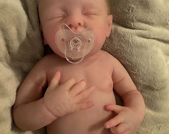 19.5  Limited Edition Full Body Silicone Reborn Baby Boy – Handcrafted Just-Born Newborn
