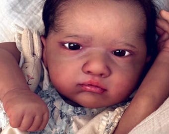 Reborn Baby Girl Doll 8 Realistic Newborn Black