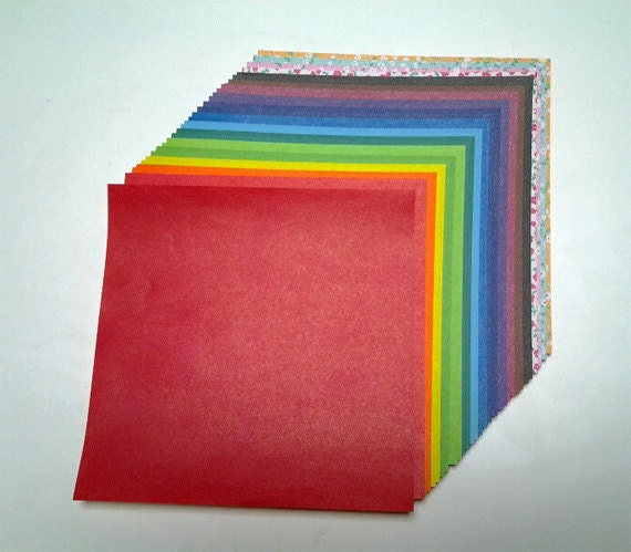 Double Sided Plain Color Origami Paper 30 Sheets
