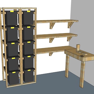 DIY-förvaring i skjul, förvaringssystem, hyllor och mer