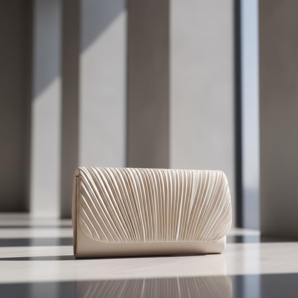 Borsa a mano in raso con fiocco e strass, con perle e manico superiore, ideale per matrimoni, serate e feste, Nero , medium