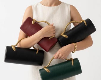 Unique Snake Handle Bag Luxury Clutch Purse Elegant Shoulder Bag Statement Handbag Women Fashion Accessory Gift Idea