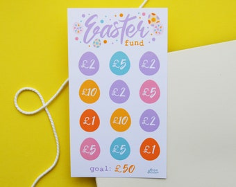 Easter Fund Money Saving Challenge | Spring Cash Stuffing | Pastel Mini Budgeting Folder Physical Tracker