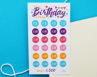 Birthday Fund Money Saving Challenge | Celebration Cash Stuffing | Mini Budgeting Folder Physical Tracker