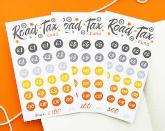Road Car Tax Saving Challenge  | Motoring Cash Stuffing | Mini Money Budgeting Folder Physical Tracker