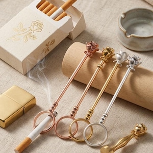 rose cigarette holder Rose Cigarette Ring