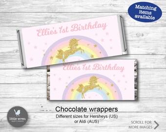 Unicorn Chocolate Wrappers Aldi Chocolate Wrappers Printable